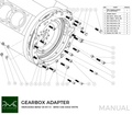 PMC Getriebeadapter Mercedes-Benz M112 M113 - BMW M57N HGD JGA - 240mm / 9.45"