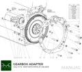 PMC Getriebeadapter Volvo T - BMW M57N HGD JGA HGA - 240mm / 9.45"