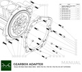PMC Getriebeadapter Nissan RB - BMW DCT DKG Getrag GS7D36SG Inline-six