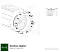 PMC Getriebeadapter Nissan SR - Nissan 350Z Z33 370Z Z34 - 250mm / 9.84"