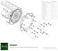 PMC Getriebeadapter Toyota JZ 1JZ 2JZ - BMW M50 S50 M52 S52 M54 - 240mm / 9.45"
