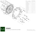 PMC Getriebeadapter Toyota JZ - BMW M57N HGD JGA HGA - 184mm / 7.25" (S)