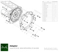 PMC Getriebeadapter Toyota JZ - BMW M57N HGU HGK - 228mm / 8.98"
