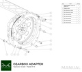 PMC Getriebeadapter Toyota JZ - Mazda RX-8 - 240mm / 9.45" (F)