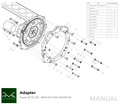 PMC Getriebeadapter Toyota JZ - BMW DCT DKG Getrag GS7D36SG Inline-six