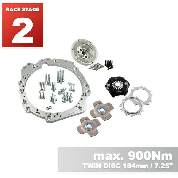 PMC RACE STAGE 2 Toyota UZ - BMW M57N HGU HGK / N54 - 184mm / 7.25" (P)