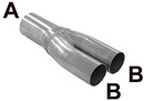 Y-Pipe 76x63,5 Rostfrei