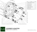 PMC Getriebeadapter Toyota UZ - Toyota Altezza / Lexus IS200 J160 Aisin AZ6 (first gen.)