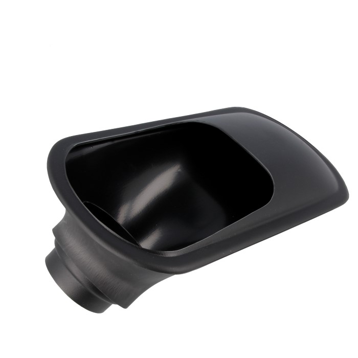 Einlass 63 + 76 mm schwarz