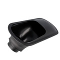 Einlass 63 + 76 mm schwarz