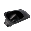 Einlass 63 + 76 mm schwarz
