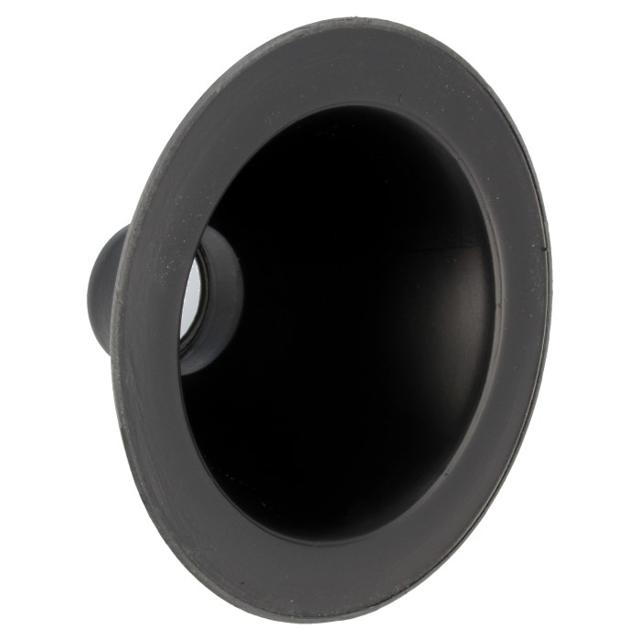 Einlass 63mm schwarz.