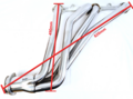 Headers Small Block Chevy (SBC) Mittel Lang
