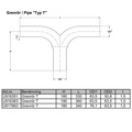 T-Pipe 76x63,5 Rostfrei