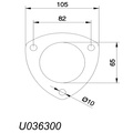 Rohrflansch 2,5 Zoll (63 mm)