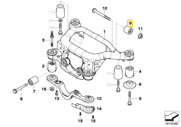 IRP Differential buchse Polyurethane BMW E46