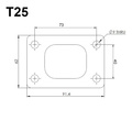 T25 Turbo Flansch SS