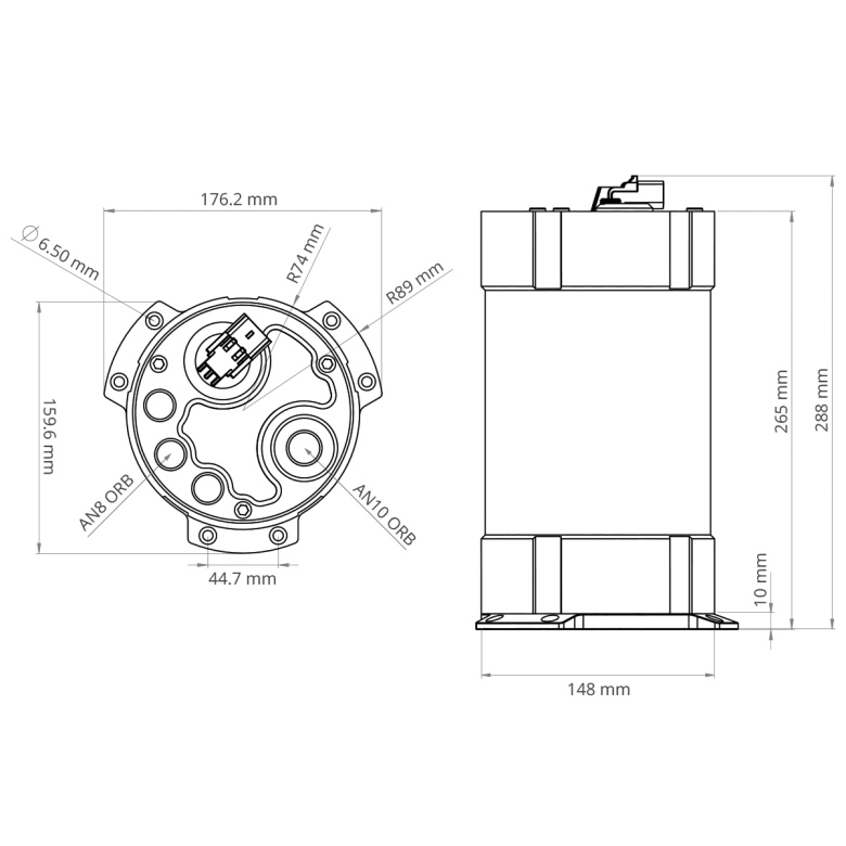 NUKE Kraftstoff Catch Tank 3.0L (Bürstenlose Pumpen)