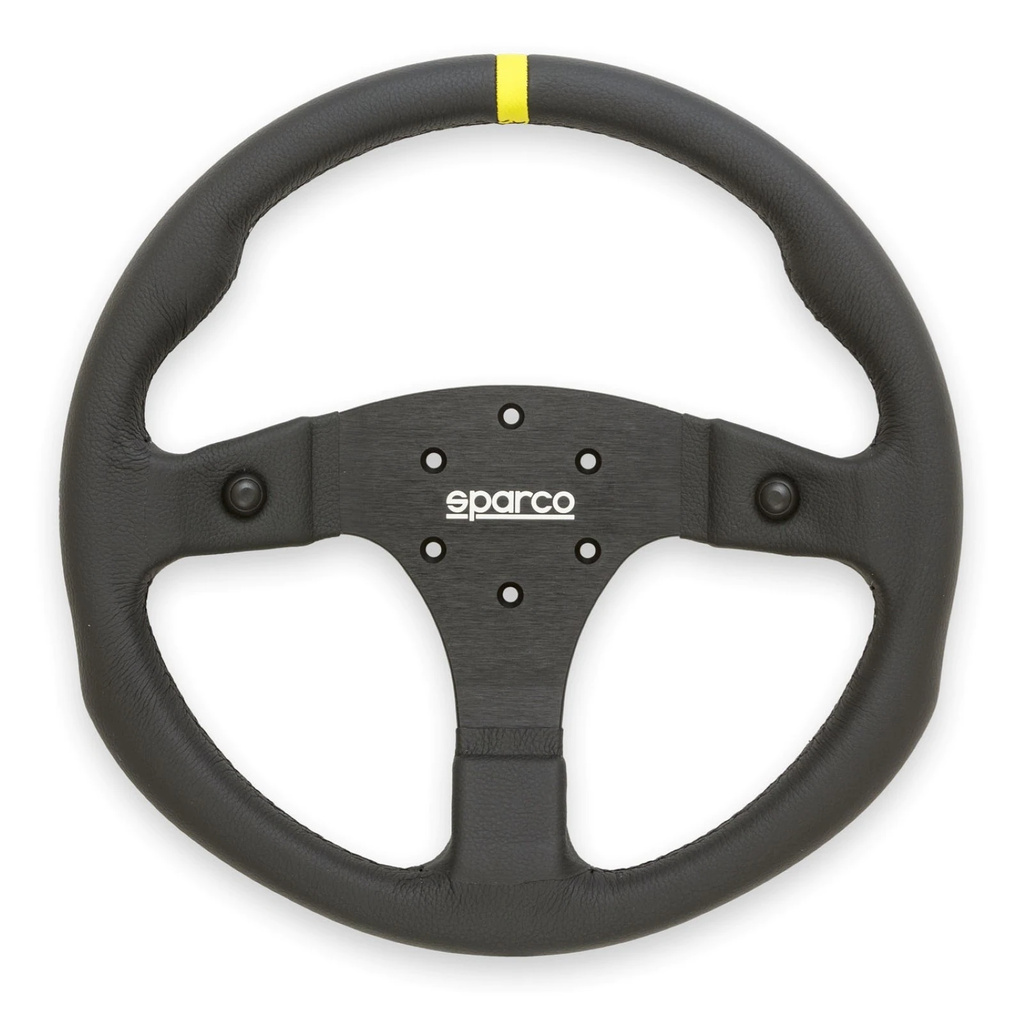 Sparco R350B Lenkrad Leder, mit Knöpfen