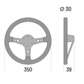 Sparco 350 Lenkrad Leder - Targa