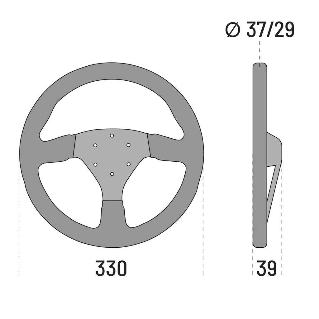 Sparco 383 Lenkrad Champion Schwarz