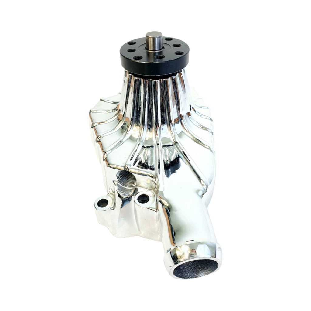 Wasserpumpe Chevrolet Small Block Chrom Rib