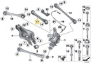Hinten oben verstellbare Sturzstrebe BMW F2x, F3x