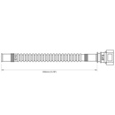In-Tank 350mm fuel hose : SAE 9.49 Straight - ID10