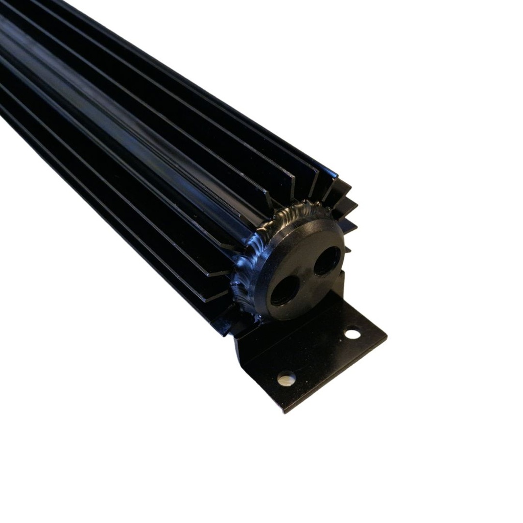 Kraftstoffkühler Schwarz 1/4 NPT 48cm (2 reihen)