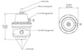 Turbosmart Kraftstoffdruckregler AN6 Rot