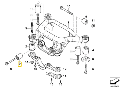 Differential-Aluminiumbuchse BMW E46