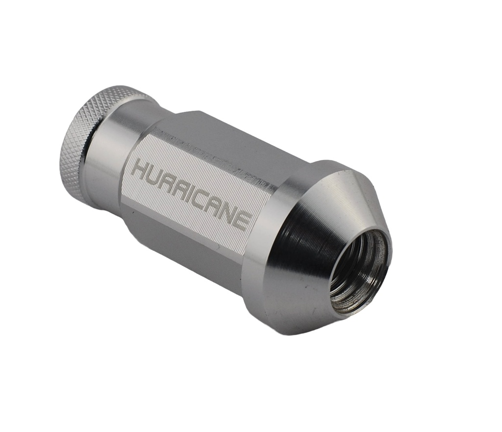 Radmutter Aluminium Silber M12x1,25 (50mm)