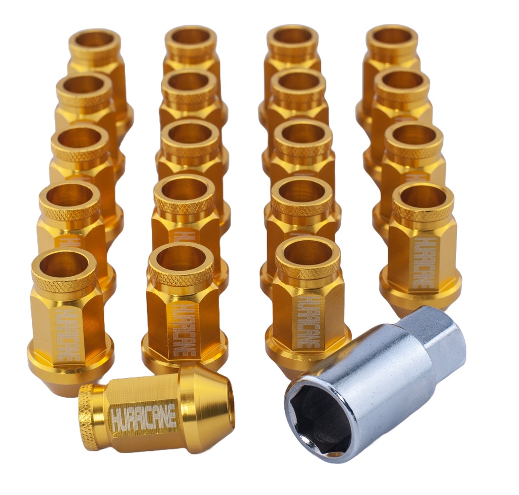 Radmutter Aluminium Gold M12x1,5 (39mm)