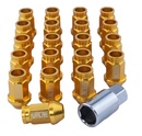 Radmutter Aluminium Gold M12x1,5 (39mm)