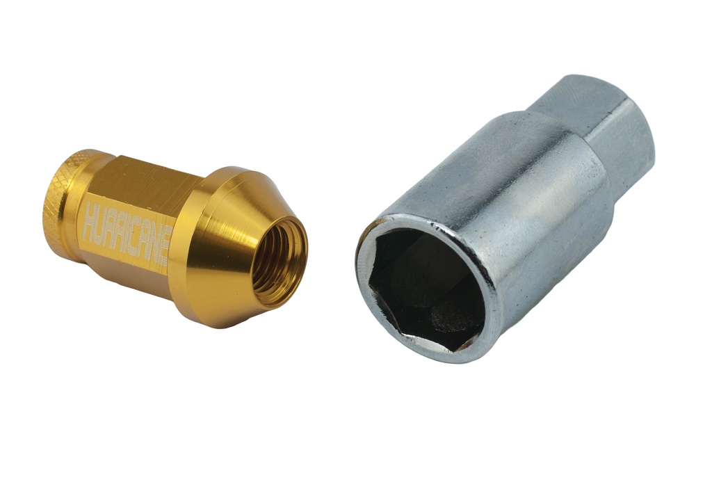 Radmutter Aluminium Gold M12x1,5 (39mm)