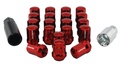 Radmutternsatz Stahl Rot M12x1,5 (32mm)