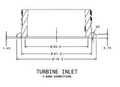 Hurricane V-band Einlass 3"