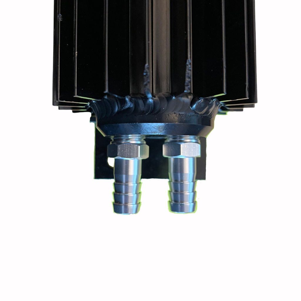 Kraftstoffkühler Schwarz 1/4" NPT 36.5cm (2 reihen)