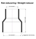 Silikonschlauch Gerade Reduzierer 2-2,5" (51-63mm)