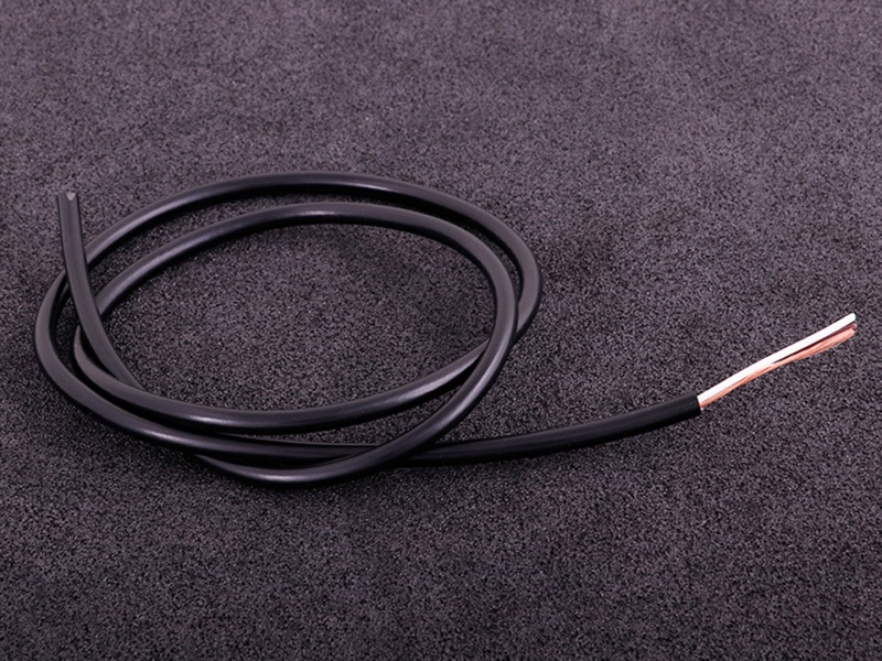 Abgeschirmtes Kabel 2-adrig schwarz