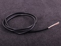 Abgeschirmtes Kabel 2-adrig schwarz