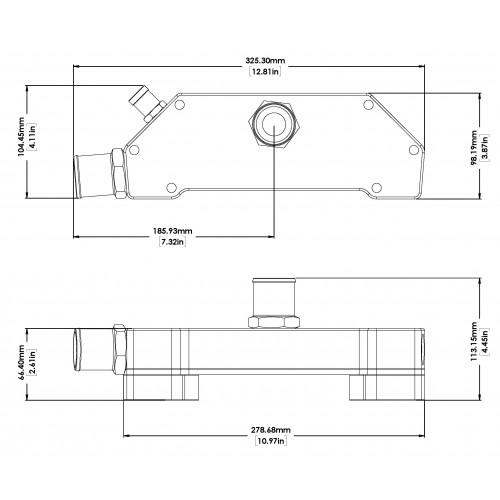 Davies Craig GM LS3, LS6, SBC, LSX Elektrischer Wasserpumpenadapter kit
