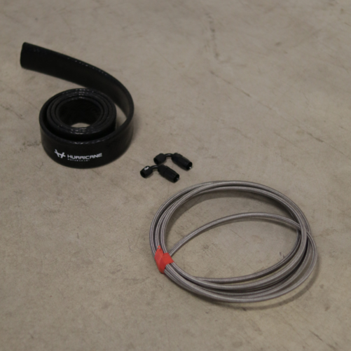 Öl im Kit Turbo 2 x 90 Grad AN4 + Silikon-Hitzeschutzsocke