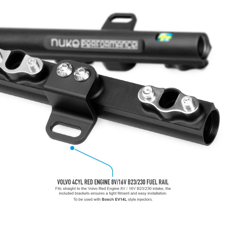 Nuke Fuel Rail Volvo 8v/16v B23/230 „Roter Block“