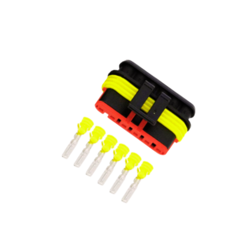 Stecker 6-Pin-Superseal Männlich