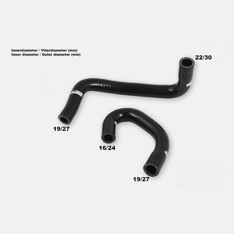 Volvo 240 740 760 780 84-89 Leerlaufmotorschläuche Schwarz