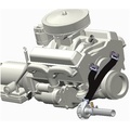 Davies Craig Chevrolet Big Block Elektrischer Wasserpumpenadapter kit (Schwarzer Schlauch)