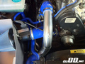 Volvo 7/940 Turbo Zentralverbindungsrohrsatz, blaue Schläuche, 3''-Drosselklappengehäuse