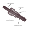Hurricane Quick Fitting 90° (11,8 / ID10)