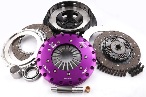 Xtreme Performance - 230mm Gefedert hub Organisch Zwei Scheiben Kupplungssatz Mit Schwungrad 1000Nm